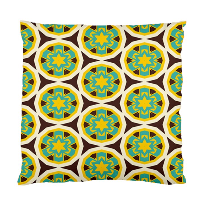 Blue yellow flowers pattern 	Standard Cushion Case (Two Sides)