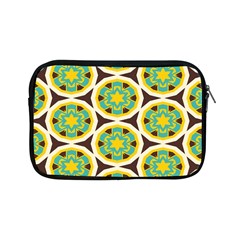 Blue Yellow Flowers Pattern 			apple Ipad Mini Zipper Case