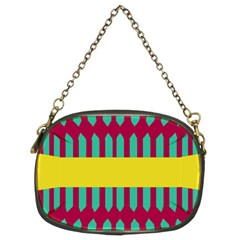 Stripes And Other Shapes   	chain Purse (two Sides) by LalyLauraFLM