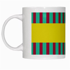 Stripes And Other Shapes   White Mug by LalyLauraFLM