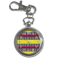 Stripes And Other Shapes   			key Chain Watch by LalyLauraFLM