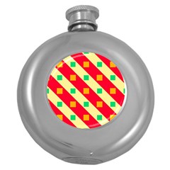 Squares And Stripes    			hip Flask (5 Oz) by LalyLauraFLM