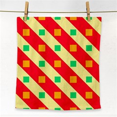 Squares And Stripes    			face Towel by LalyLauraFLM