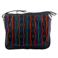 Wavy Chains Pattern     			messenger Bag by LalyLauraFLM