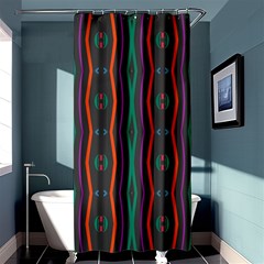 Wavy Chains Pattern     	shower Curtain 36  X 72  by LalyLauraFLM