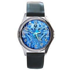 Medusa Metamorphosis Round Metal Watch by icarusismartdesigns