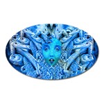 Medusa Metamorphosis Oval Magnet Front