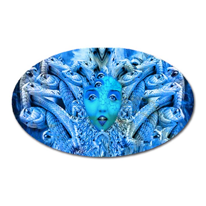 Medusa Metamorphosis Oval Magnet