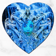 Medusa Metamorphosis Jigsaw Puzzle (heart) by icarusismartdesigns