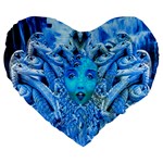 Medusa Metamorphosis Large 19  Premium Heart Shape Cushions Front