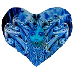 Medusa Metamorphosis Large 19  Premium Heart Shape Cushions Back