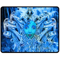 Medusa Metamorphosis Double Sided Fleece Blanket (medium)  by icarusismartdesigns