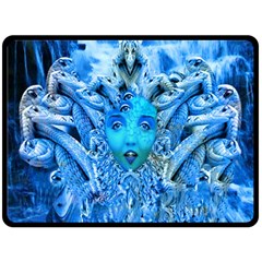 Medusa Metamorphosis Double Sided Fleece Blanket (large)  by icarusismartdesigns