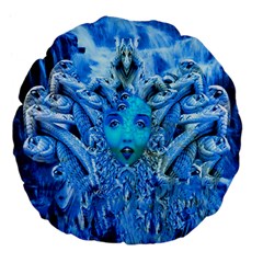 Medusa Metamorphosis Large 18  Premium Flano Round Cushions by icarusismartdesigns