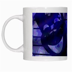 Blue Comedy Drama Theater Masks White Mugs by BrightVibesDesign