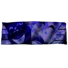 Blue Comedy Drama Theater Masks Body Pillow Case Dakimakura (two Sides) by BrightVibesDesign