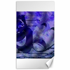 Blue Comedy Drama Theater Masks Canvas 40  X 72   by BrightVibesDesign