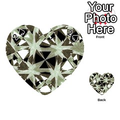 Modern Camo Print Playing Cards 54 (heart) 