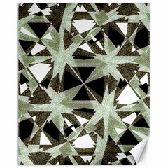 Modern Camo Print Canvas 11  X 14   by dflcprints