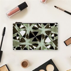 Modern Camo Print Cosmetic Bag (small)  by dflcprints