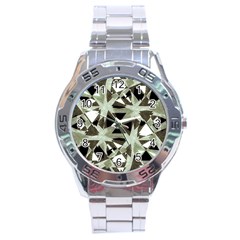 Modern Camo Print Stainless Steel Analogue Watch by dflcprints