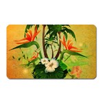 Tropical Design With Flowers And Palm Trees Magnet (Rectangular) Front