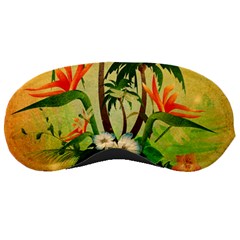 Tropical Design With Flowers And Palm Trees Sleeping Masks by FantasyWorld7