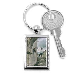 Colonial Street Of Arequipa City Peru Key Chains (rectangle)  by dflcprints