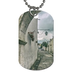 Colonial Street Of Arequipa City Peru Dog Tag (one Side) by dflcprints