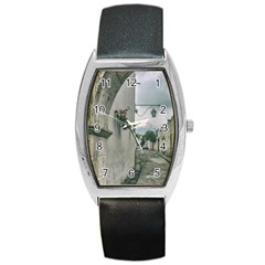 Colonial Street Of Arequipa City Peru Barrel Style Metal Watch by dflcprints