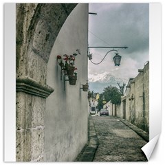 Colonial Street Of Arequipa City Peru Canvas 16  X 16   by dflcprints