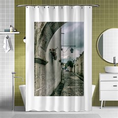 Colonial Street Of Arequipa City Peru Shower Curtain 48  X 72  (small) 