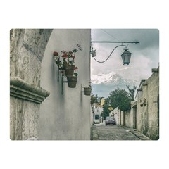 Colonial Street Of Arequipa City Peru Double Sided Flano Blanket (mini)  by dflcprints