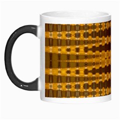 Yellow Gold Khaki Glow Pattern Morph Mugs by BrightVibesDesign