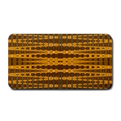 Yellow Gold Khaki Glow Pattern Medium Bar Mats