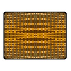 Yellow Gold Khaki Glow Pattern Fleece Blanket (small)