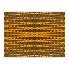 Yellow Gold Khaki Glow Pattern Double Sided Flano Blanket (mini) 