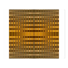 Yellow Gold Khaki Glow Pattern Double Sided Flano Blanket (large) 