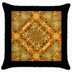 Digital Abstract Geometric Collage Throw Pillow Case (Black)