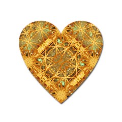 Digital Abstract Geometric Collage Heart Magnet