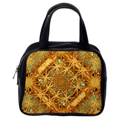 Digital Abstract Geometric Collage Classic Handbags (One Side)