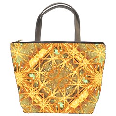 Digital Abstract Geometric Collage Bucket Bags