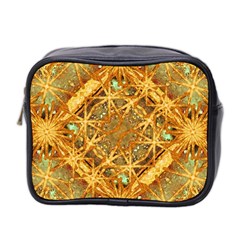 Digital Abstract Geometric Collage Mini Toiletries Bag 2-Side