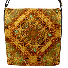 Digital Abstract Geometric Collage Flap Messenger Bag (S)