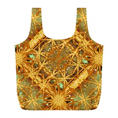 Digital Abstract Geometric Collage Full Print Recycle Bags (l)  by dflcprints