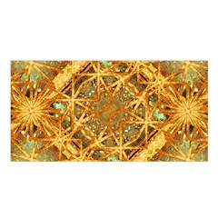 Digital Abstract Geometric Collage Satin Shawl