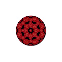 Stylized Floral Check Golf Ball Marker (10 Pack) by dflcprints