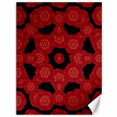 Stylized Floral Check Canvas 36  X 48   by dflcprints