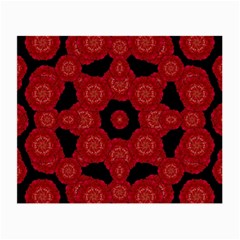 Stylized Floral Check Small Glasses Cloth (2-side) by dflcprints