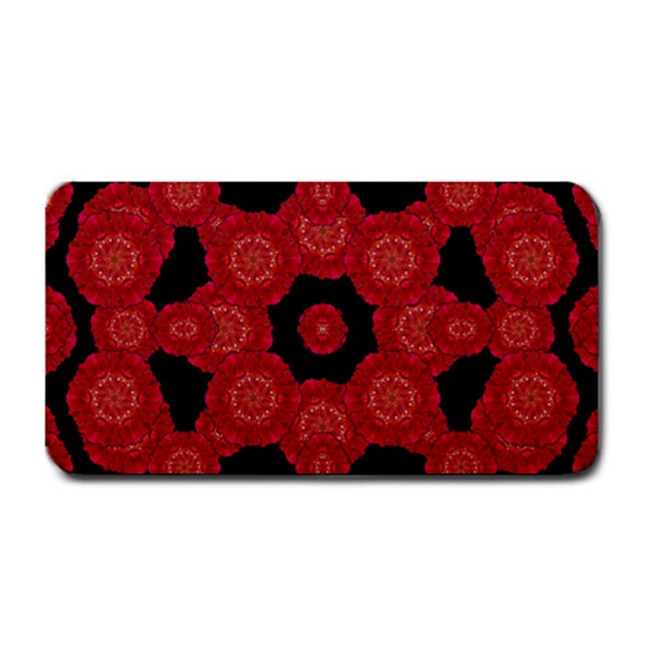 Stylized Floral Check Medium Bar Mats